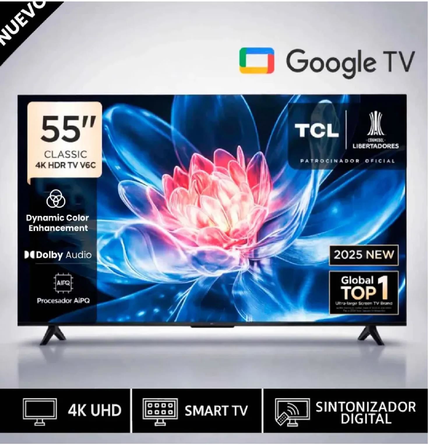 Televisor TCL 55” 55V6C UHD 4K Smart TV 2025